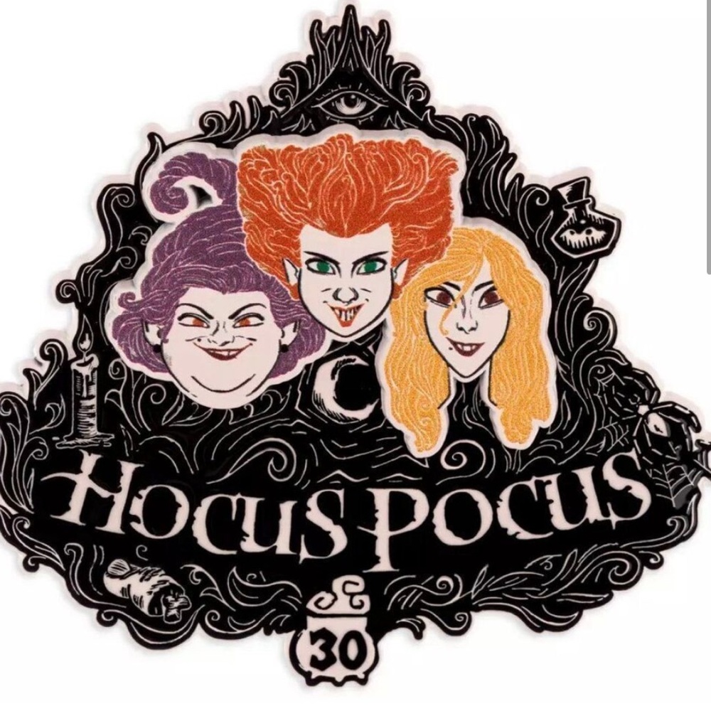 NEW Hocus Pocus 30th Anniversary Jumbo Pin 3” Limited Release DISNEY